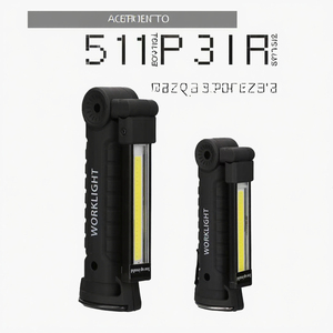 Portable <b>LED</b> Torch Flashlight New Foldable Magnetic Suction Cob USB Rechargeable IP65 for Camping Maintenance Handheld <b>Working</b> - Product Image 3