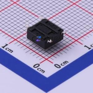 UK-B0228-G4.3-160 Tactile Switch SMD-4P,6x6mm Switch Single Pole Single Throw Round Button 1.6N Vertical Mount - Product Image 2