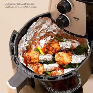 Food Grade <b>Disposable</b> <b>Aluminum</b> <b>Foil</b> Rolls for Household Kitchens Printed Treatment - Product Image 3