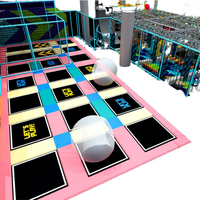 SANXIU - Equipos para Parques de Trampolín Interiores para Niños, Área de Juegos Comercial con Piscina de Pelotas, Pared de Escalada, Bloques de Espuma, Venta al por Mayor de Fábrica