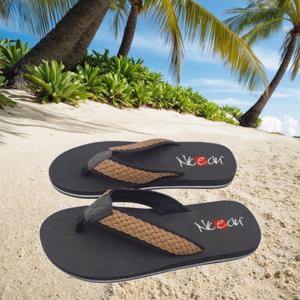 Sandalias de Playa para Hombre Nicecin, Diseño de Tiras Tejidas, Suela de EVA Suave Antideslizante, Chanclas Casuales de Verano, Logotipo Personalizado - Product Image 2