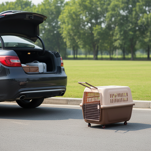 Lüks Uçak Evcil Hayvan Taşıma Çantası Şık Küçük Baskılı Sırt Çantası Minik Köpek Irkları İçin Sürdürülebilir Şık Tekerlekli - Product Image 1