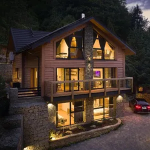 Maison Préfabriquée/<span class=keywords><strong>Chalet</strong></span> en Bois à 6 Chambres pour Zone Froide - Product Image 1