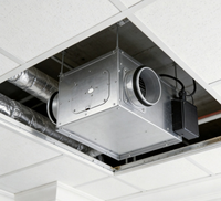 Ventilateur de gaine ultra-plat 450 CFM à vitesse variable EC pour ventilation industrielle, commerciale et CVC, et air frais