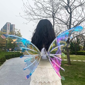 Nuovo creativo elettrico ali di farfalla giocattolo piccola principessa automatico angelo elfo decorazione posteriore effetto luminoso per feste - Product Image 2