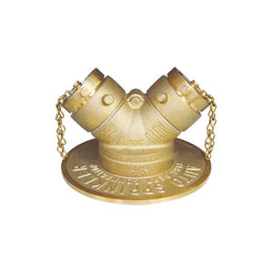 Raccordement d'entrée de service d'incendie exposé en laiton à <span class=keywords><strong>2</strong></span> voies de type Y ANSI (FDC) Offre Spéciale accessoire d'équipement de lutte contre l'incendie Type exposé - Product Image 2
