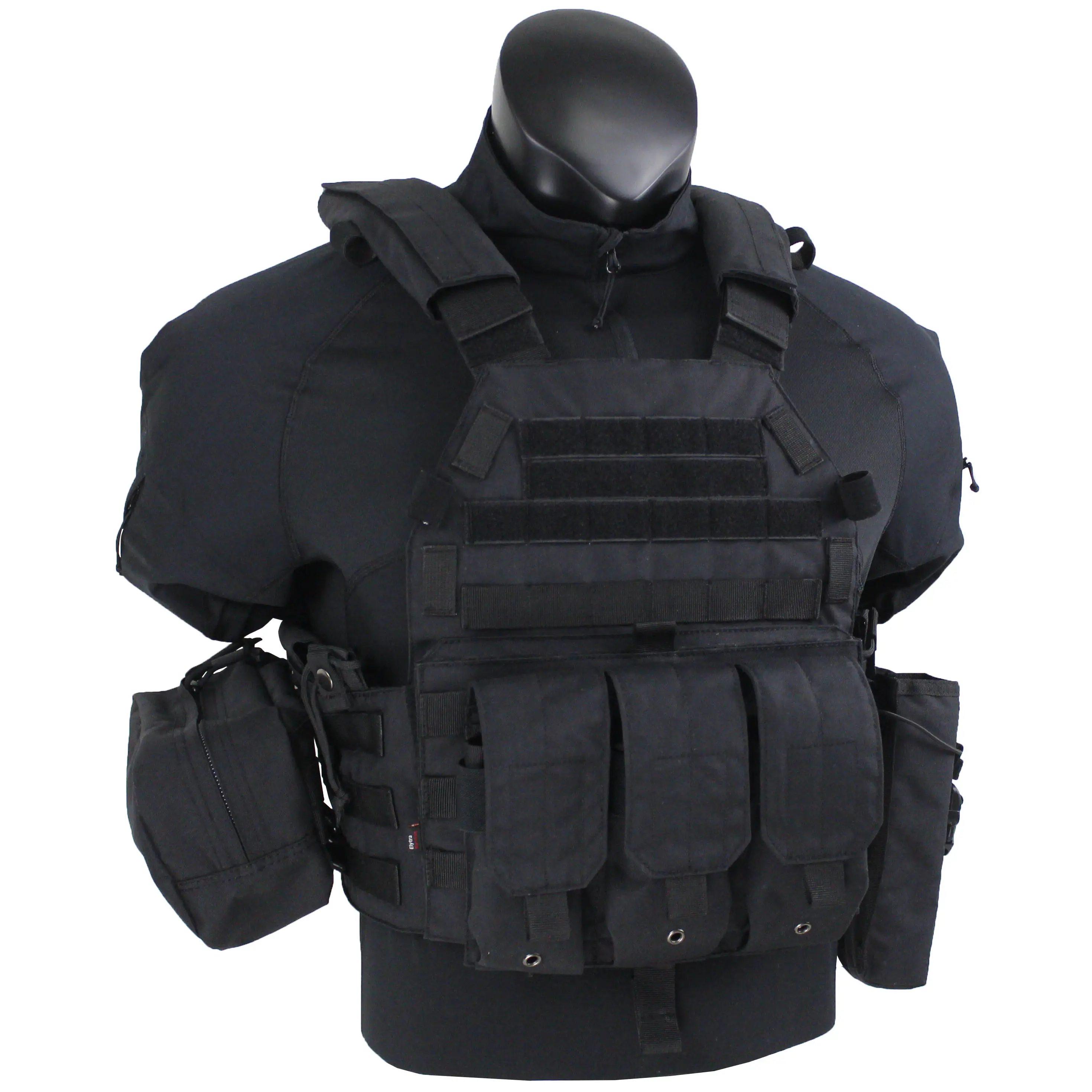 Tactical Gear Classic 6094 style Tactical Vest Customized Plate Carrier BK full kit