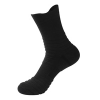 Chaussettes de sport Chaussettes de basket-ball pour hommes Chaussettes de serviette standard Elite pratiques Absorbant la sueur Corps professionnel antidérapant