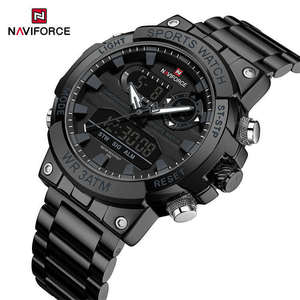 NAVIFORCE 9237 NF9237 Brand Fashion Casual <b>Men's</b> <b>Digital</b> <b>Watches</b> Waterproof Chronograph Dual Display Quartz <b>Watch</b> for <b>Men</b> Reloj - Product Image 4