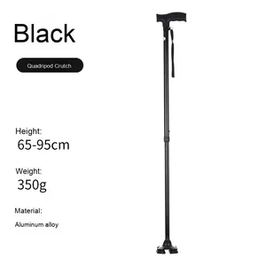 Qualité garantie Bon prix Lumière LED Aides à la mobilité Canne pour personnes âgées Bâton de marche télescopique - Product Image 3