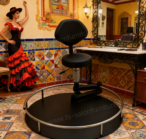 Ghế xoay đa năng chuyên nghiệp 360 độ dành cho thợ cắt tóc, sử dụng trong phòng khách - Product Image 5