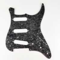 ST SQ Pickguard pour guitare électrique à 11 trous, 3 couches PVC Celluloid, résistant aux rayures, plaque de protection vintage nacrée, 9 couleurs, pièces de guitare