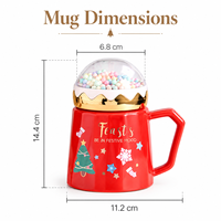 Mug/tasse en céramique à thème de Noël pour usage quotidien, gadgets tendance, ensemble cadeau pour toutes les occasions avec faible MOQ pour hommes/femmes/enfants