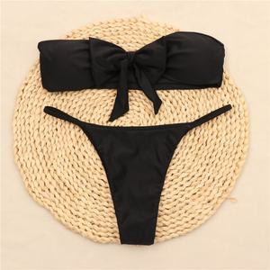 Bikini sexy pour femmes grandes tailles, tissu micro extensible, imprimé floral, string en V, séchage rapide, respirant, antibactérien, service OEM - Product Image 3