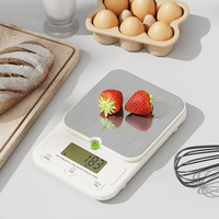 Gran oferta, báscula Digital de cocina de equilibrio personalizado de acero inoxidable, báscula de cocina de 3kg/0,1g, báscula familiar electrónica