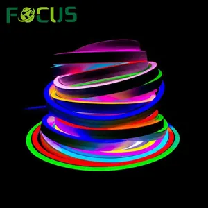 Ultra Dunne 6Mm 8Mm Led Rope Strip Uniform Rgb Kleur Smd5050 Ip65 Waterdichte Flexibele Led Neon Licht Rgb led Neon Flex