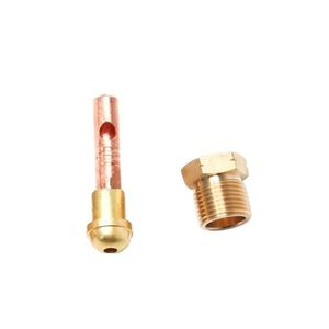 Connecteur de torche de soudage TIG style Miller, 8 cm, plaqué cuivre, refroidi à l'air, pièce pour gaz argon 02316 - Product Image 2