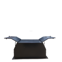 Boîte de rangement pour camionnette en aluminium PRIMITE pour Ford F-150 Modèle Pr 1000-3000L Capacité Conception pliable noire