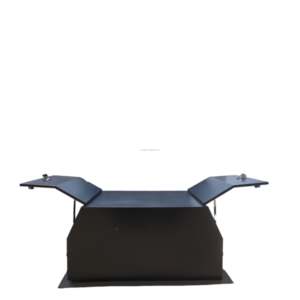Capot de benne à deux portes avec revêtement en poudre noire et panneaux latéraux ouvrants pour camionnette - Product Image 2