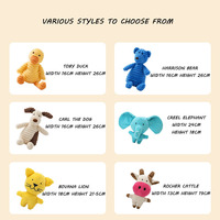 Jouets à couiner pour chiens en gros, jouet en peluche à voix de canard Toby, nettoyage des dents, jouet interactif à couiner pour animaux de compagnie, jouet en peluche à mâcher, jouets pour animaux de compagnie design
