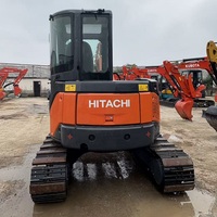 Excavadora de orugas hidráulica HITACHI ZX55 de 5.5 toneladas, usada, duradera, de origen japonés, para construcción en zonas rurales, plantación de árboles y excavación de agujeros.