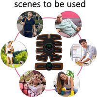 Grexemin ABS Stimulator Trainingsgerät Bauchmuskeltrainer USB-Aufladbar Krafttrainingsgerät für Männer und Frauen