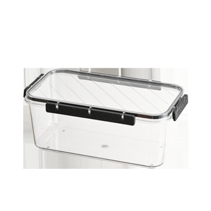 High Transparency Pet Kimchi Sealing Box Food Grade Pickling Jar Rectangle Clip On Lid Storage Container For Vegetable - Product Image 5