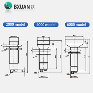 BXUAN yeni UC4000-30GM-IUR2 Analog çıkış 0-10V/4-20mA algılama mesafesi 200-4000MM araba çamaşır makinesi ultrasonik sensör stokta - Product Image 4