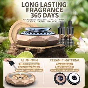 Luxe Solar Auto Dashboard Luchtverfrisser Hot Luxe Aromatherapie Auto Geurverspreider Etherische Olie Decoraties Voor Thuisauto - Product Image 4