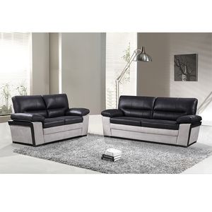 أثاث منزلي أحدث تصميم مجموعة أريكة جلدية ، 3 + 2 + 1 مقاعد أريكة الجلود الحديثة - Product Image 5