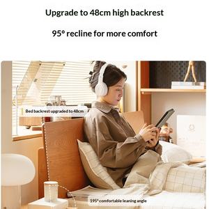 Petit lit Chihiro en bois massif nordique, demi-<span class=keywords><strong>meuble</strong></span>, 1,5/1,8 m, lit double, matériau écologique, Chine - Product Image 4