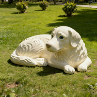Sculptures d'animaux réalistes de haute qualité, faites à la main, modèles de chiens en résine, statues d'animaux 3D pour la décoration de la maison