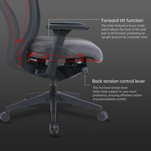 <span class=keywords><strong>เก้าอี้</strong></span>ทำงานตามหลักสรีรศาสตร์ - Product Image 6
