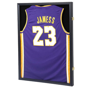 Sports Jersey Display Frame High-end Composite Wood T Shirt Display Frame Wall Cabinet 24*32 Shadow Box Frame For Jersey