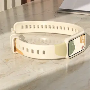 Bracelets de montre en silicone de couleur contrastante Morandi pour <span class=keywords><strong>Huawei</strong></span> Fit Bracelet et bracelet <span class=keywords><strong>6</strong></span> 7 bracelets de qualité - Product Image 1