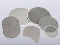 Berbagai ukuran 304 baja tahan karat tepi dibungkus kawat Mesh layar Filter bulat cakram Filter