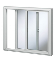 Ventana Corredera de Aluminio Impermeable para Exteriores, Anti-robo, Resistente a Huracanes, con Doble Vidrio, para Cocina y Hogar