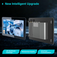 23.6' IP65 Tahan Debu Tahan Air Terbungkus Baja Anti Karat Tanpa Kipas Layar Sentuh Industri All In One PC Intel II5/I7 16GB RAM 512GB