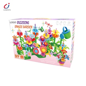 Chengji sáng tạo tự làm gạch vườn cây đồ chơi hoa khối xây dựng quà tặng đầy màu sắc vẻ đẹp hoa khối xây dựng cho trẻ em - Product Image 5