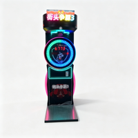 Machine de test de force de boxe commerciale à monnayeur, équipement d'arcade dynamique lumineux pour salles de jeux