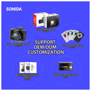 Caméra vidéo professionnelle 8K de haute qualité pour les sports d'action avec zoom numérique 16x, double écran, carte TF 256 Go - Product Image 5