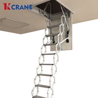 Échelle télescopique électrique en aluminium pour loft et greniers en vente