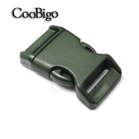 100 pièces 3/4 "en plastique coloré profilé côté libération boucles taille pour Paracord Bracelets animaux collier sac à dos sangle pièces # FLC155