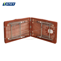 Table de massage pliable professionnelle, portable, avec cadre en métal, légère, pour salon de beauté, lit facial pour usage hospitalier