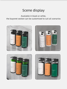 AOLQ-<span class=keywords><strong>Distributeur</strong></span> de shampooing et après-shampooing rechargeable avec étiquette, bouteilles de douche - Product Image 5
