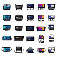 Kit de Marco para Estéreo de Auto con Pantalla Táctil Android de 9'' Doble DIN, GPS, DSP, Amplificador, Montaje en Tablero RGB, Ranura para Tarjeta SD para SAIC