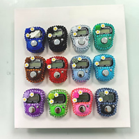 12 pièces Tally Counter Tasbeeh Mini compteur de chiffres numérique Tasbih compteur de doigts numérique avec son coffret cadeau