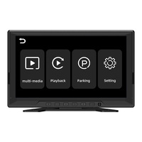 Caméra embarquée commerciale portable 10,1 pouces avec 4 canaux, enregistreur vidéo pour flotte, écran IPS, multi-lentilles, alarme sonore et lumineuse, enregistrement en boucle