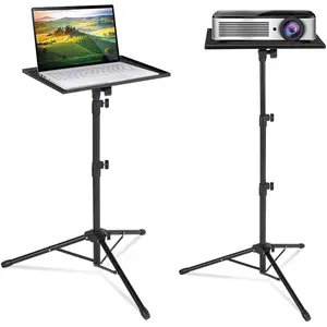  Duronic Table Stand WPS20 Adjustable Height Floor  Projector/Laptop Stand with Wheels : Electronics