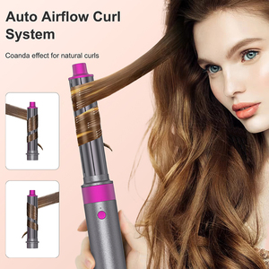 Bán Buôn New Điện Ép Curler Hot Không Khí Bàn Chải Thổi Máy Sấy 5 Trong 1 Tóc Tạo Kiểu Tóc Máy Sấy Tóc Bàn Chải Tạo Kiểu Công Cụ Thiết Lập - Product Image 3